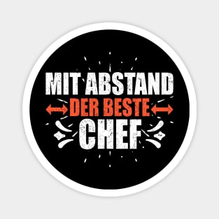 Mit Abstand Beste Chef Witziges Spruch Bleib Zuhause Magnet